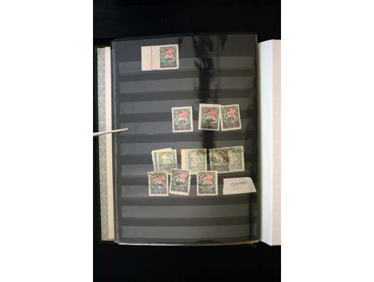 1918/40, umfangreiche ungebrauchte/postfrische und gestempelte Sammlung, teils aufgezogen auf alten Blanko-Blättern und besch