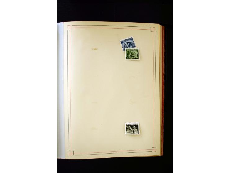 1918/40, umfangreiche ungebrauchte/postfrische und gestempelte Sammlung, teils aufgezogen auf alten Blanko-Blättern und besch