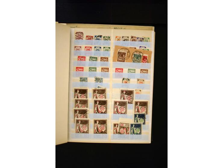 1918/40, umfangreiche ungebrauchte/postfrische und gestempelte Sammlung, teils aufgezogen auf alten Blanko-Blättern und besch