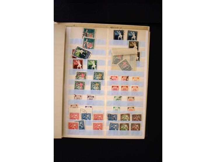 1918/40, umfangreiche ungebrauchte/postfrische und gestempelte Sammlung, teils aufgezogen auf alten Blanko-Blättern und besch