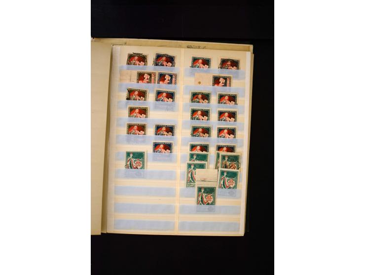 1918/40, umfangreiche ungebrauchte/postfrische und gestempelte Sammlung, teils aufgezogen auf alten Blanko-Blättern und besch