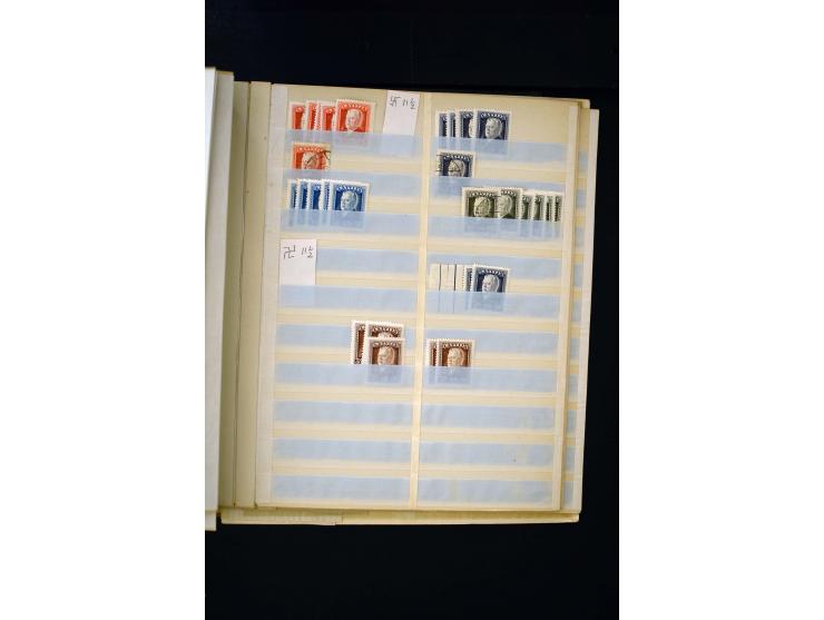 1918/40, umfangreiche ungebrauchte/postfrische und gestempelte Sammlung, teils aufgezogen auf alten Blanko-Blättern und besch