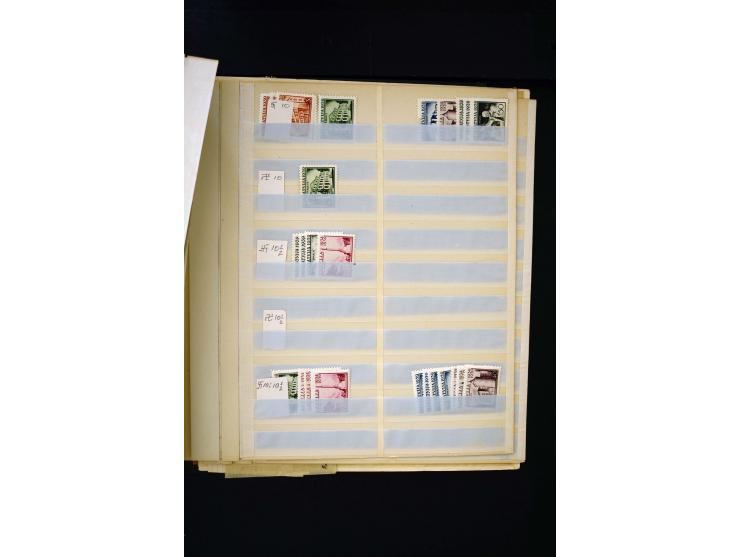 1918/40, umfangreiche ungebrauchte/postfrische und gestempelte Sammlung, teils aufgezogen auf alten Blanko-Blättern und besch