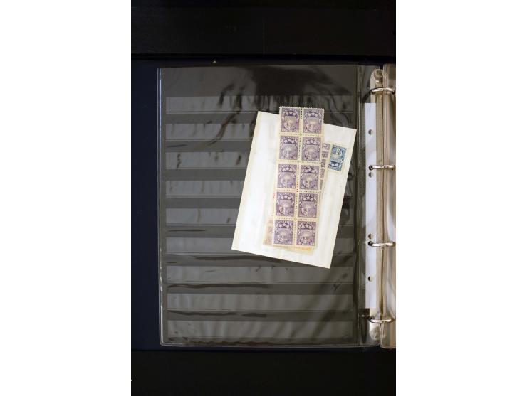 1918/40, umfangreiche ungebrauchte/postfrische und gestempelte Sammlung, teils aufgezogen auf alten Blanko-Blättern und besch