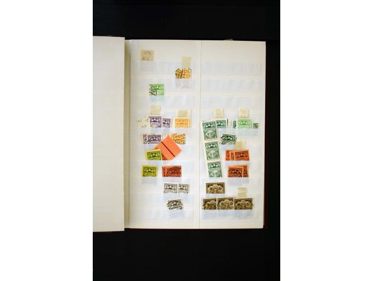 1918/40, umfangreiche ungebrauchte/postfrische und gestempelte Sammlung, teils aufgezogen auf alten Blanko-Blättern und besch