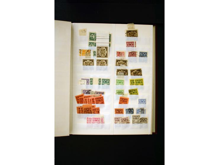 1918/40, umfangreiche ungebrauchte/postfrische und gestempelte Sammlung, teils aufgezogen auf alten Blanko-Blättern und besch