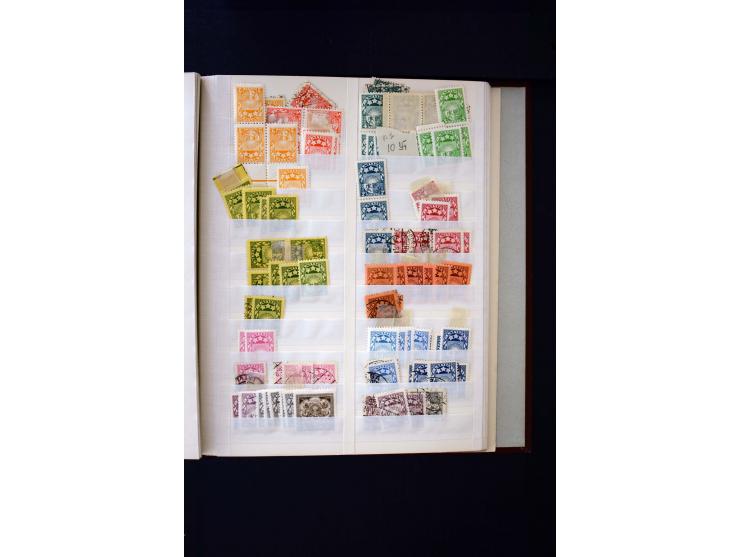1918/40, umfangreiche ungebrauchte/postfrische und gestempelte Sammlung, teils aufgezogen auf alten Blanko-Blättern und besch