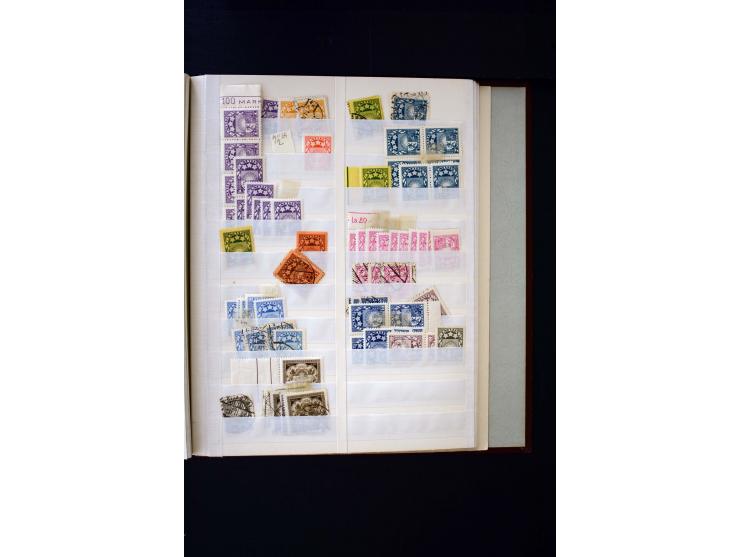 1918/40, umfangreiche ungebrauchte/postfrische und gestempelte Sammlung, teils aufgezogen auf alten Blanko-Blättern und besch