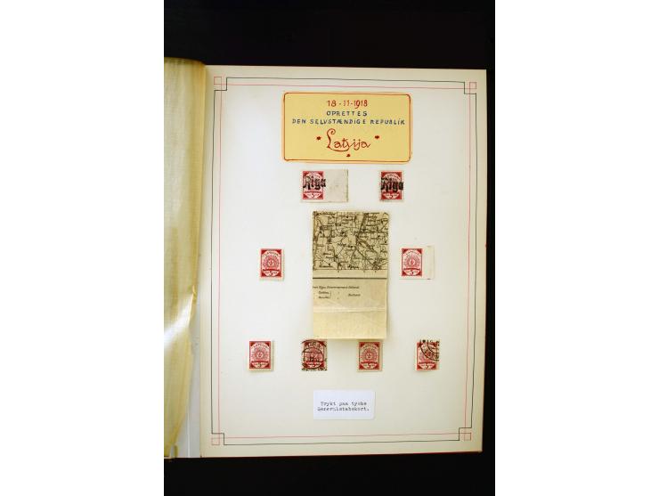 1918/40, umfangreiche ungebrauchte/postfrische und gestempelte Sammlung, teils aufgezogen auf alten Blanko-Blättern und besch