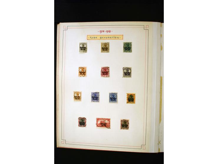 1918/40, umfangreiche ungebrauchte/postfrische und gestempelte Sammlung, teils aufgezogen auf alten Blanko-Blättern und besch