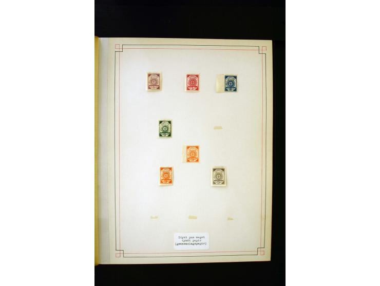 1918/40, umfangreiche ungebrauchte/postfrische und gestempelte Sammlung, teils aufgezogen auf alten Blanko-Blättern und besch