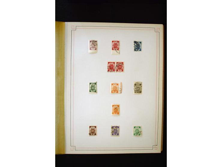1918/40, umfangreiche ungebrauchte/postfrische und gestempelte Sammlung, teils aufgezogen auf alten Blanko-Blättern und besch