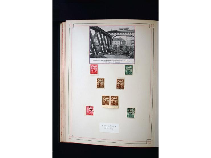 1918/40, umfangreiche ungebrauchte/postfrische und gestempelte Sammlung, teils aufgezogen auf alten Blanko-Blättern und besch