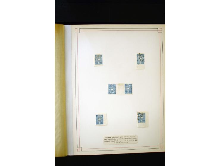 1918/40, umfangreiche ungebrauchte/postfrische und gestempelte Sammlung, teils aufgezogen auf alten Blanko-Blättern und besch