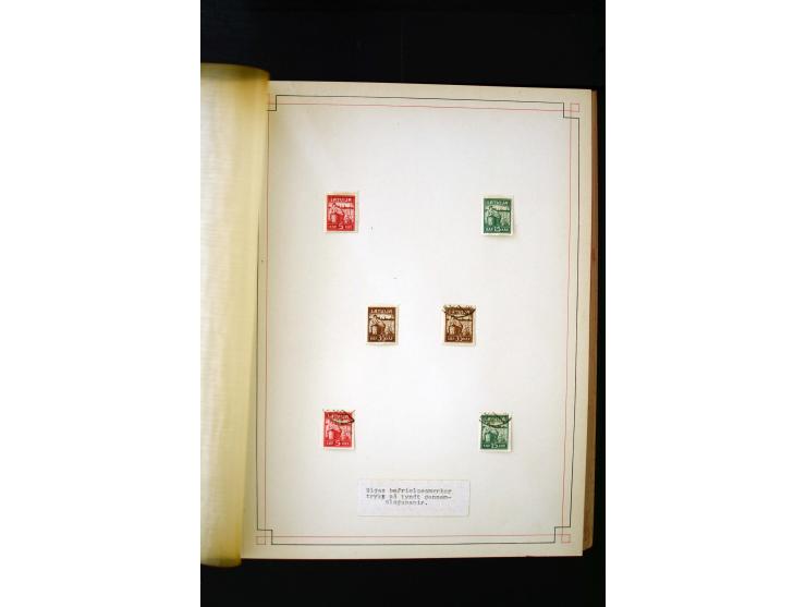 1918/40, umfangreiche ungebrauchte/postfrische und gestempelte Sammlung, teils aufgezogen auf alten Blanko-Blättern und besch