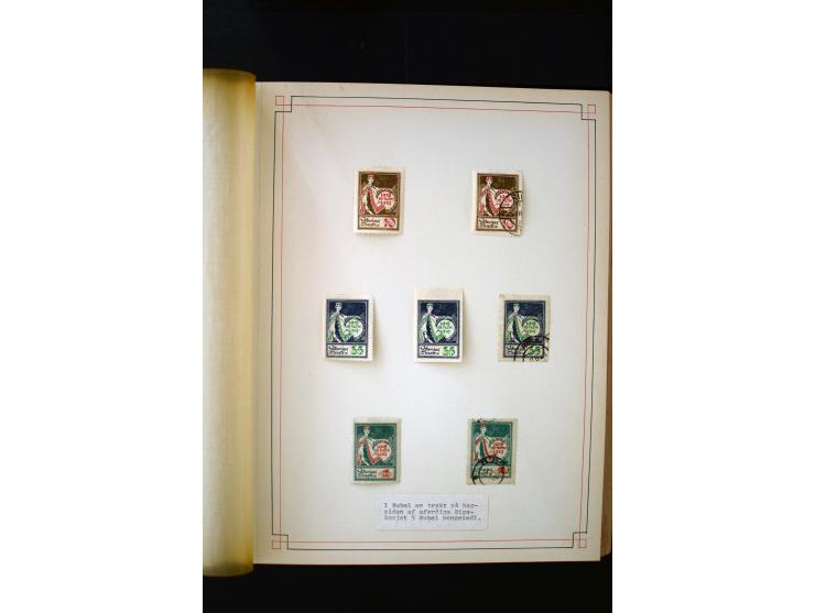 1918/40, umfangreiche ungebrauchte/postfrische und gestempelte Sammlung, teils aufgezogen auf alten Blanko-Blättern und besch