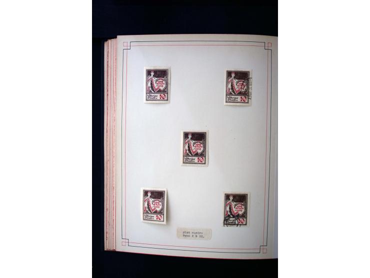 1918/40, umfangreiche ungebrauchte/postfrische und gestempelte Sammlung, teils aufgezogen auf alten Blanko-Blättern und besch