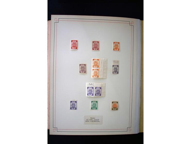 1918/40, umfangreiche ungebrauchte/postfrische und gestempelte Sammlung, teils aufgezogen auf alten Blanko-Blättern und besch
