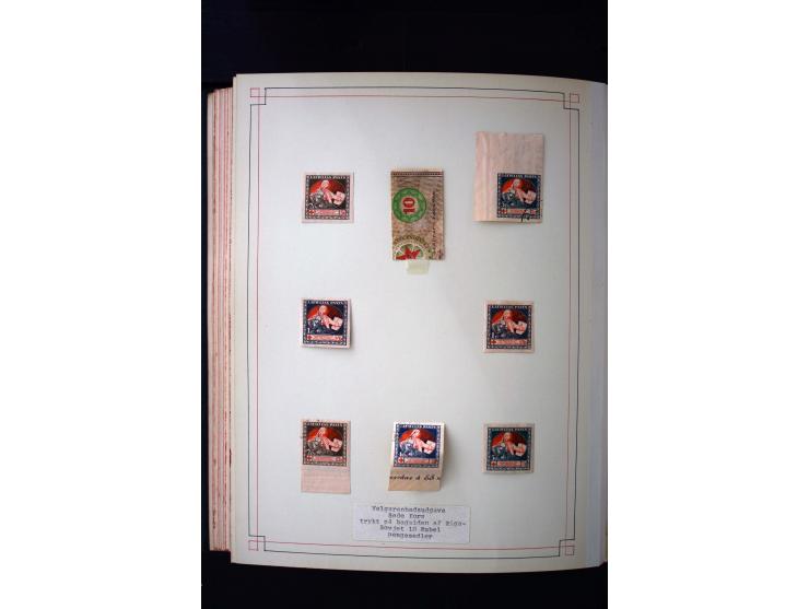 1918/40, umfangreiche ungebrauchte/postfrische und gestempelte Sammlung, teils aufgezogen auf alten Blanko-Blättern und besch