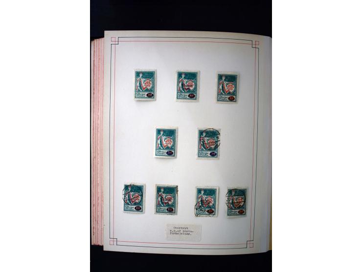 1918/40, umfangreiche ungebrauchte/postfrische und gestempelte Sammlung, teils aufgezogen auf alten Blanko-Blättern und besch