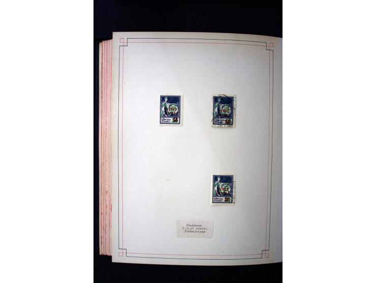 1918/40, umfangreiche ungebrauchte/postfrische und gestempelte Sammlung, teils aufgezogen auf alten Blanko-Blättern und besch