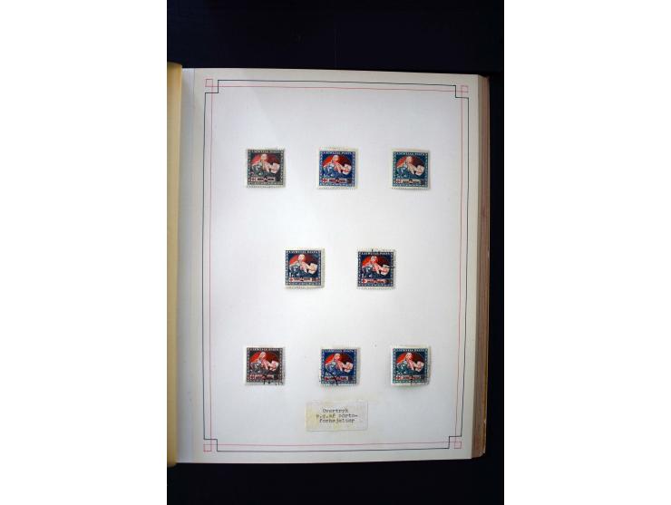 1918/40, umfangreiche ungebrauchte/postfrische und gestempelte Sammlung, teils aufgezogen auf alten Blanko-Blättern und besch