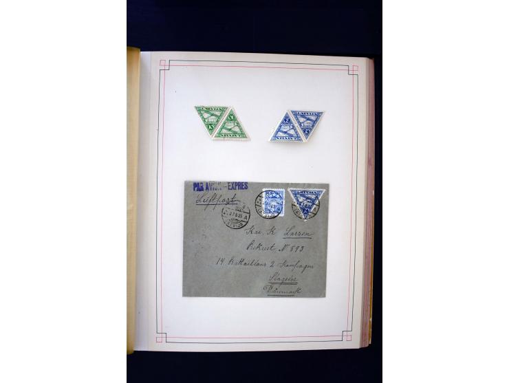 1918/40, umfangreiche ungebrauchte/postfrische und gestempelte Sammlung, teils aufgezogen auf alten Blanko-Blättern und besch