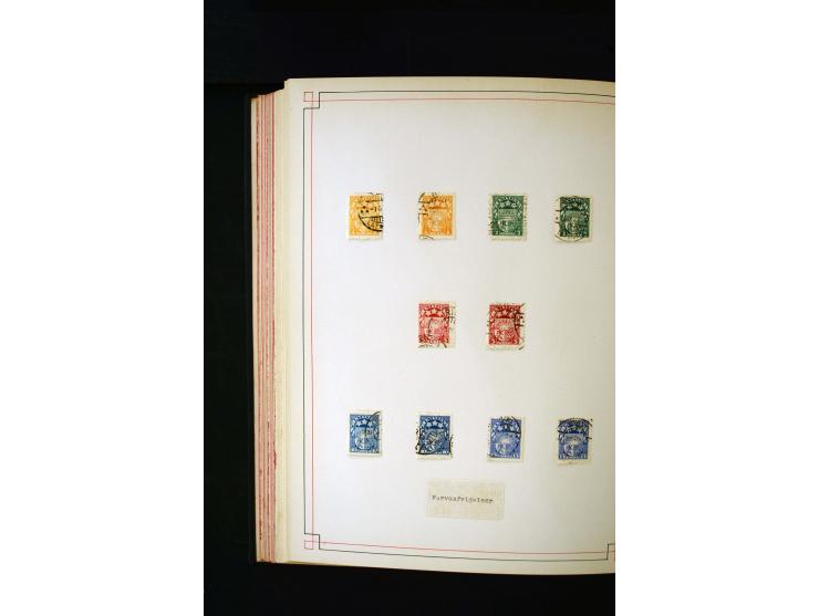 1918/40, umfangreiche ungebrauchte/postfrische und gestempelte Sammlung, teils aufgezogen auf alten Blanko-Blättern und besch