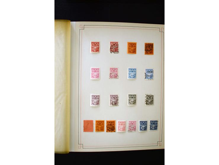 1918/40, umfangreiche ungebrauchte/postfrische und gestempelte Sammlung, teils aufgezogen auf alten Blanko-Blättern und besch