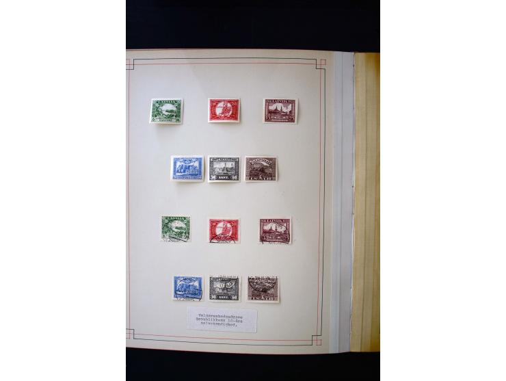 1918/40, umfangreiche ungebrauchte/postfrische und gestempelte Sammlung, teils aufgezogen auf alten Blanko-Blättern und besch