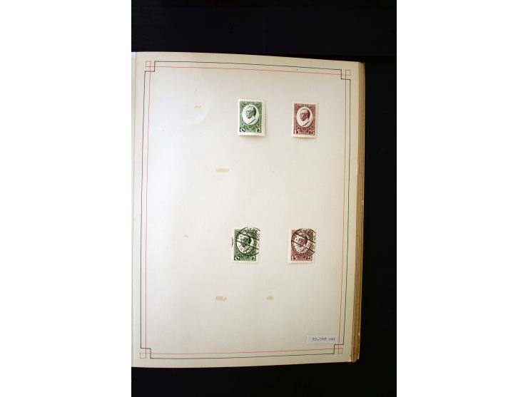 1918/40, umfangreiche ungebrauchte/postfrische und gestempelte Sammlung, teils aufgezogen auf alten Blanko-Blättern und besch