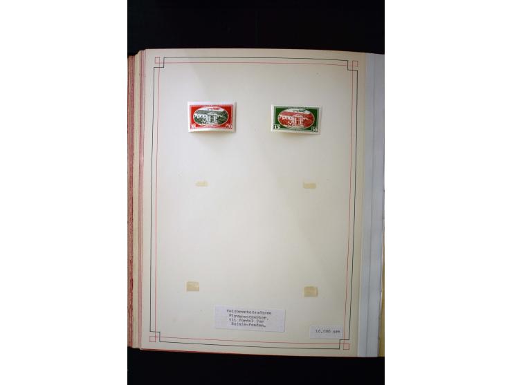 1918/40, umfangreiche ungebrauchte/postfrische und gestempelte Sammlung, teils aufgezogen auf alten Blanko-Blättern und besch