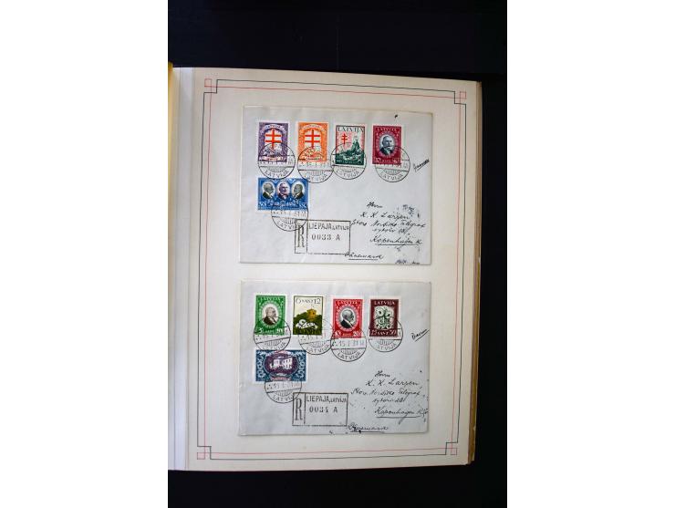 1918/40, umfangreiche ungebrauchte/postfrische und gestempelte Sammlung, teils aufgezogen auf alten Blanko-Blättern und besch