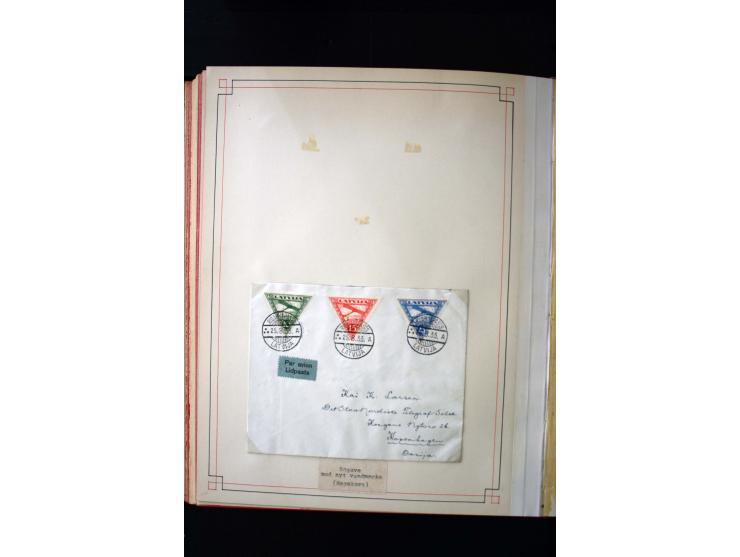1918/40, umfangreiche ungebrauchte/postfrische und gestempelte Sammlung, teils aufgezogen auf alten Blanko-Blättern und besch