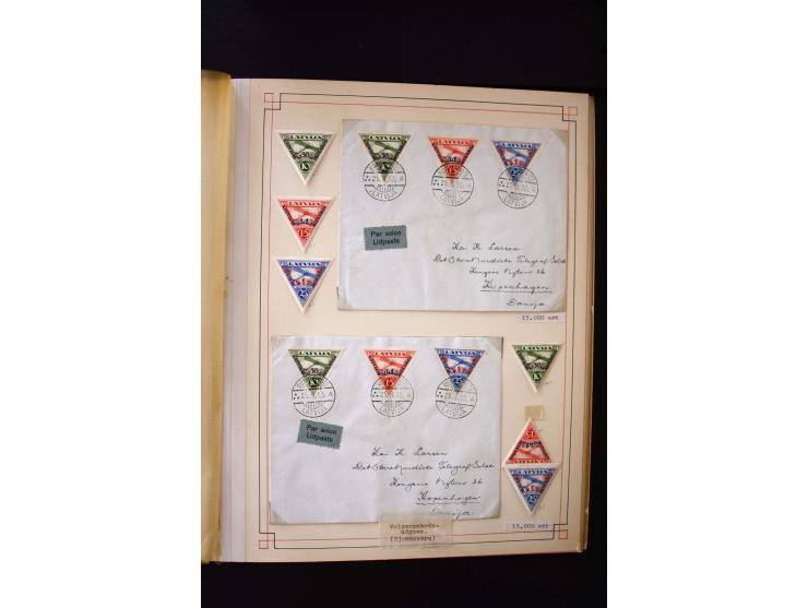 1918/40, umfangreiche ungebrauchte/postfrische und gestempelte Sammlung, teils aufgezogen auf alten Blanko-Blättern und besch