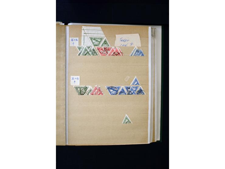 1918/40, umfangreiche ungebrauchte/postfrische und gestempelte Sammlung, teils aufgezogen auf alten Blanko-Blättern und besch