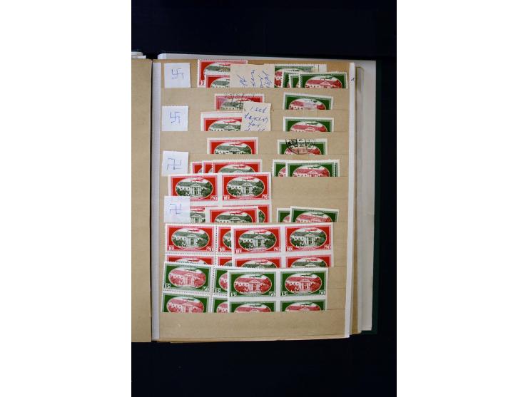 1918/40, umfangreiche ungebrauchte/postfrische und gestempelte Sammlung, teils aufgezogen auf alten Blanko-Blättern und besch