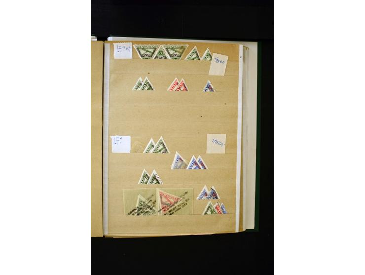 1918/40, umfangreiche ungebrauchte/postfrische und gestempelte Sammlung, teils aufgezogen auf alten Blanko-Blättern und besch