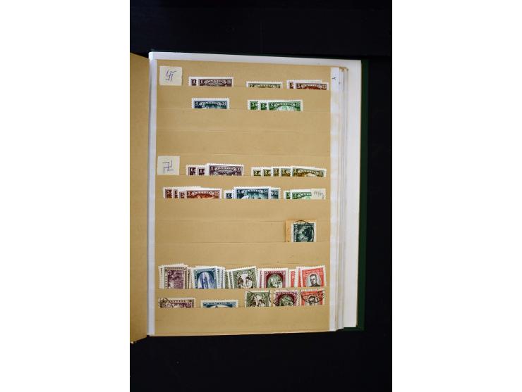 1918/40, umfangreiche ungebrauchte/postfrische und gestempelte Sammlung, teils aufgezogen auf alten Blanko-Blättern und besch