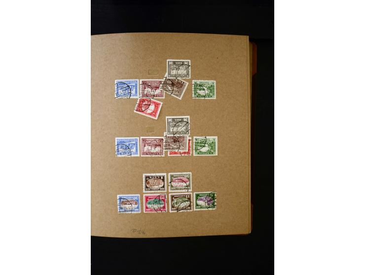 1918/40, umfangreiche ungebrauchte/postfrische und gestempelte Sammlung, teils aufgezogen auf alten Blanko-Blättern und besch