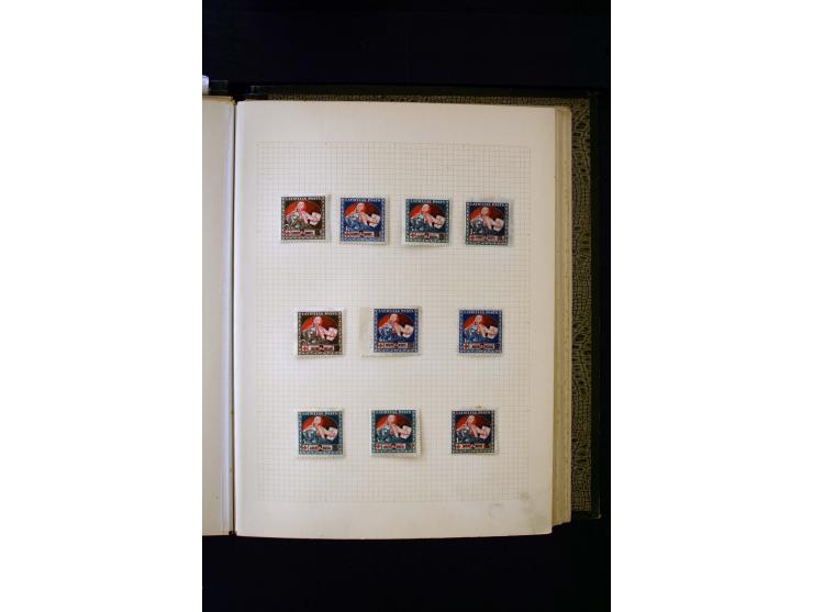 1918/40, umfangreiche ungebrauchte/postfrische und gestempelte Sammlung, teils aufgezogen auf alten Blanko-Blättern und besch