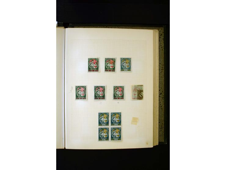 1918/40, umfangreiche ungebrauchte/postfrische und gestempelte Sammlung, teils aufgezogen auf alten Blanko-Blättern und besch