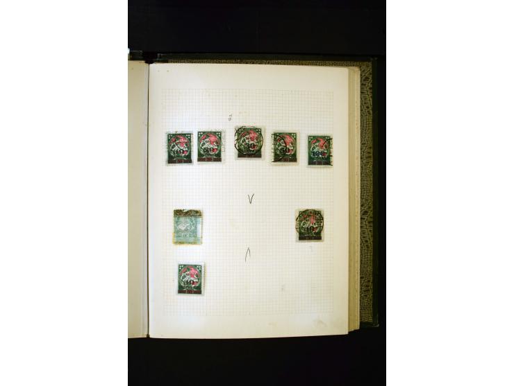 1918/40, umfangreiche ungebrauchte/postfrische und gestempelte Sammlung, teils aufgezogen auf alten Blanko-Blättern und besch