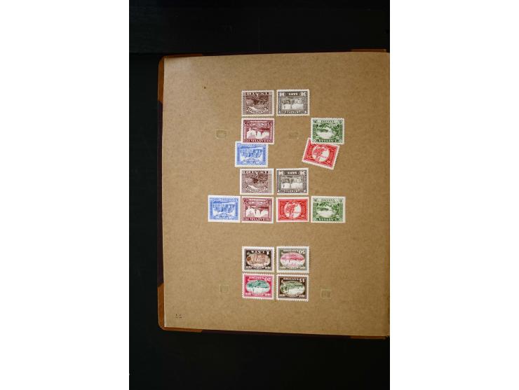 1918/40, umfangreiche ungebrauchte/postfrische und gestempelte Sammlung, teils aufgezogen auf alten Blanko-Blättern und besch
