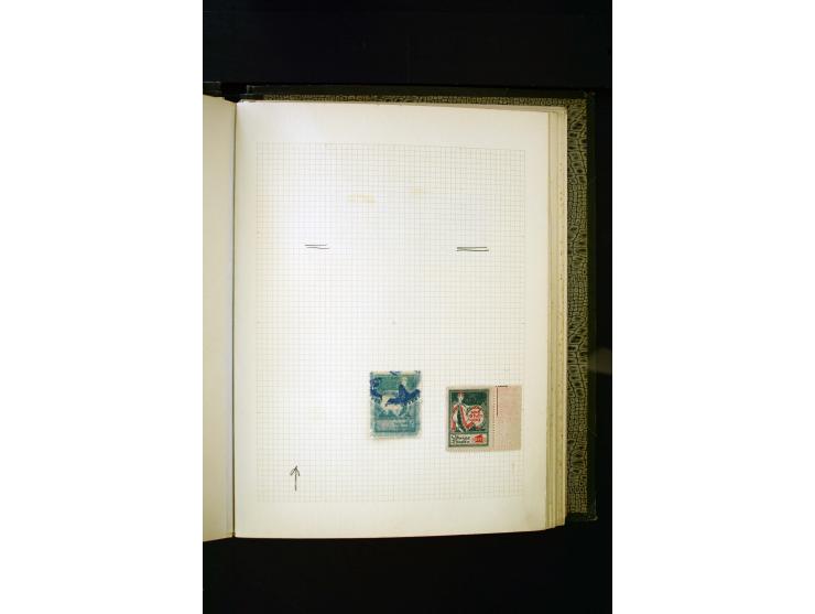 1918/40, umfangreiche ungebrauchte/postfrische und gestempelte Sammlung, teils aufgezogen auf alten Blanko-Blättern und besch