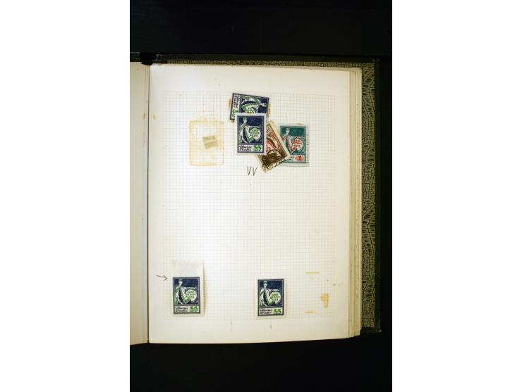 1918/40, umfangreiche ungebrauchte/postfrische und gestempelte Sammlung, teils aufgezogen auf alten Blanko-Blättern und besch