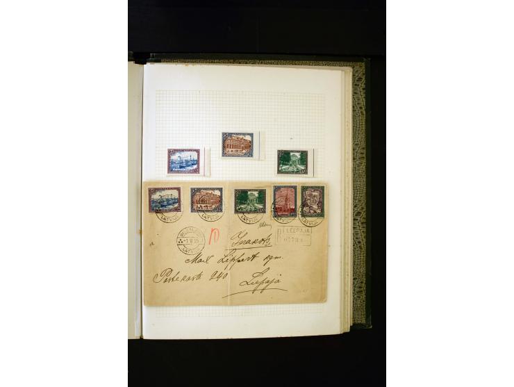 1918/40, umfangreiche ungebrauchte/postfrische und gestempelte Sammlung, teils aufgezogen auf alten Blanko-Blättern und besch