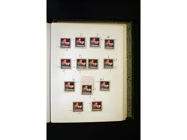 1918/40, umfangreiche ungebrauchte/postfrische und gestempelte Sammlung, teils aufgezogen auf alten Blanko-Blättern und besch