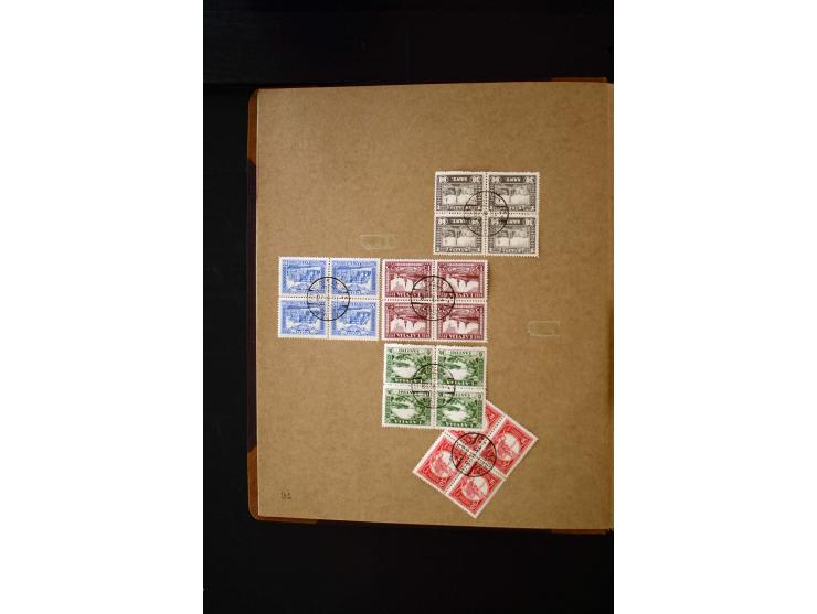 1918/40, umfangreiche ungebrauchte/postfrische und gestempelte Sammlung, teils aufgezogen auf alten Blanko-Blättern und besch