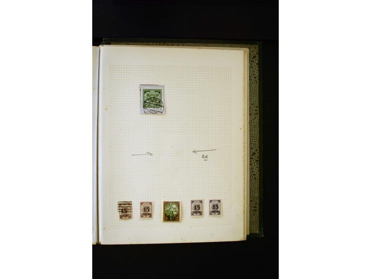 1918/40, umfangreiche ungebrauchte/postfrische und gestempelte Sammlung, teils aufgezogen auf alten Blanko-Blättern und besch